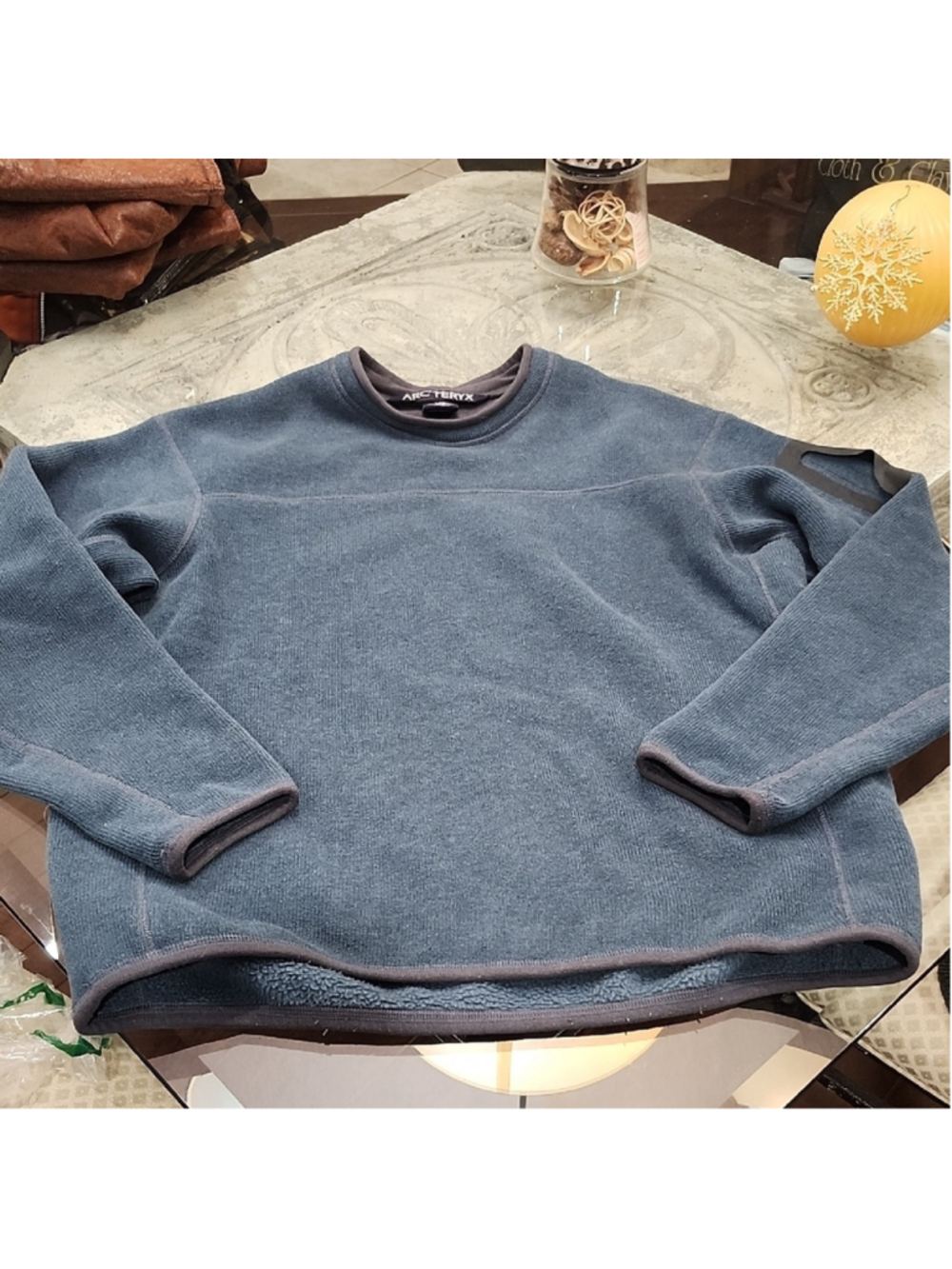 Arc'teryx Men's Medium Polartec Fleece Blue Sweater Made In CANADA